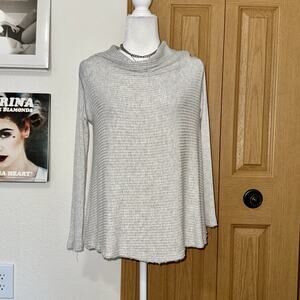 Free People We The Free Sweater Womens XS Gray‎ Long Sleeve Cowl Neck Pullover
